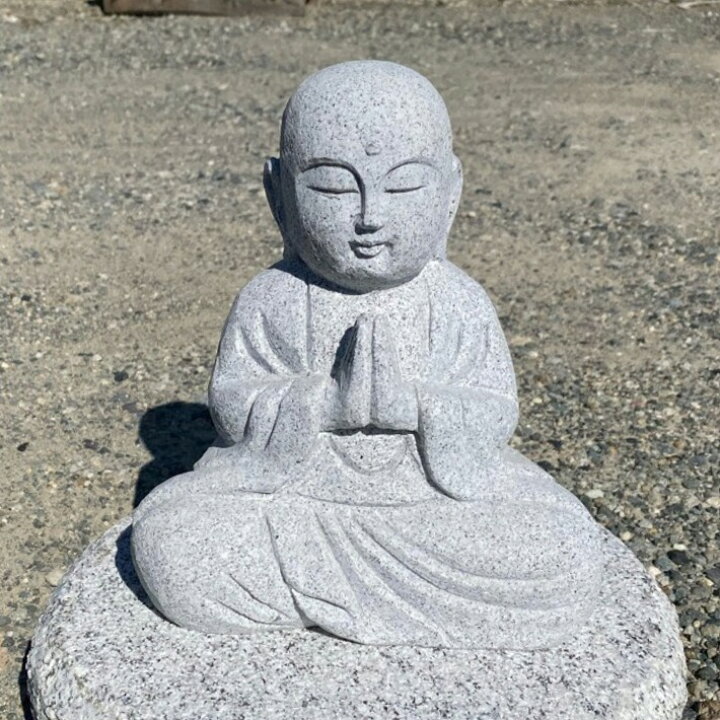 楽天市場】座禅を組む合掌地蔵 高さ22.5cm 座像石 地蔵 じぞう 仏 仏像 