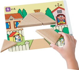 くもん出版 NEWたんぐらむ 知育玩具 おもちゃ 3歳以上 (木製ピース、木箱、ガイドボード、ガイドブック) KUMON