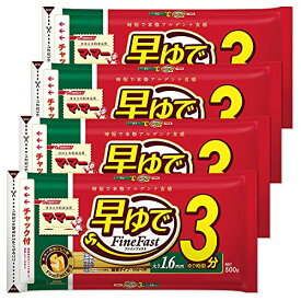 マ・マー 早ゆで3分スパゲティ1.6mm チャック付結束タイプ 500g×4個