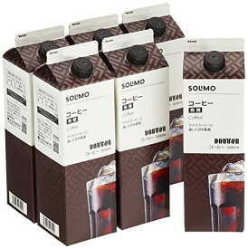 SOLIMO ドトールコーヒー アイスコーヒー 紙パック ダークロースト 1L×6本