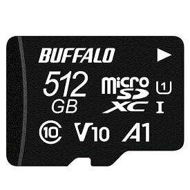 バッファロー microSD 512GB 100MB/s UHS-1 U1 microSDXC【 Nin
