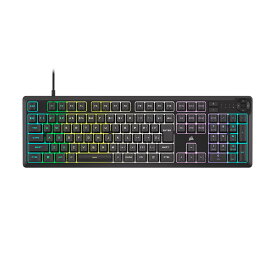 【マラソン限定！エントリー全品P10倍！最大39倍!!】CORSAIR K55 CORE RGB ゲーミングキーボード iCUE対応 10 ゾーン RGB 4つの専用メディアキー 静音性と応答性のスイ