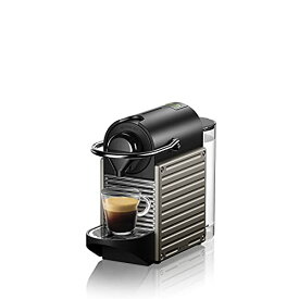 ネスプレッソ カプセル式コーヒーメーカー ピクシー ツー チタン 水タンク容量0.7L メタル素材 C61-TI-W