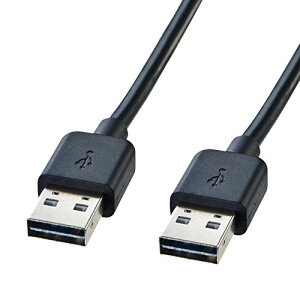 �T�����T�v���C(Sanwa Supply) ���ʑ}����USB�P�[�u��(A-A�^�C�v) 1m �u���b�N KU-RAA1