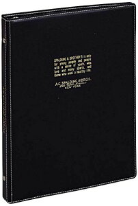 レイメイ藤井 ルーズリーフ バインダー A4 30穴 スポルディングブロス ブラック BRE200B