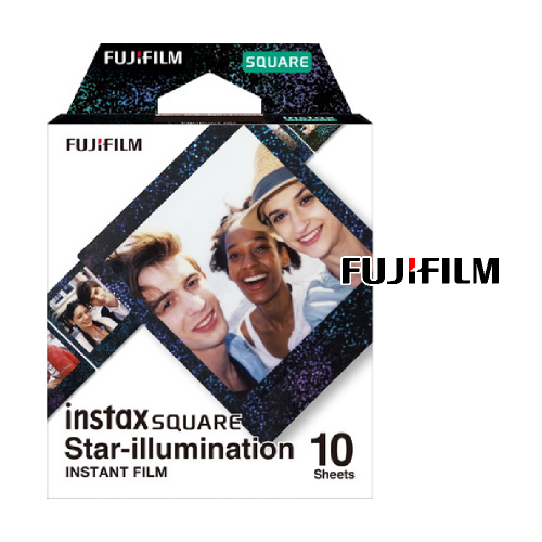 クーポン利用でお得にお買い物 チェキ フィルム スクエアフォーマット スターイルミネーション 10枚入 INSTAX 富士フイルム SQUARE FUJIFILM WW1 新作販売 オンライン限定商品 ILLUMI STAR