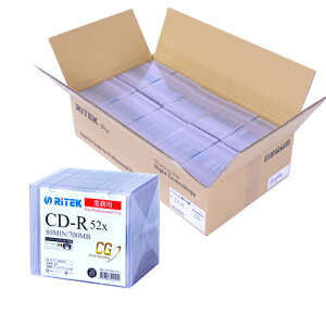 uVGP2021v܁E f[^p CD-R 700MB 52{ Ritek Professional with "CG" Technology(Ritek Pro "CG") 5mmXP[X20pbN×10Zbgi200jƖp ȃJ[g̔ ritek pro cg RITEK