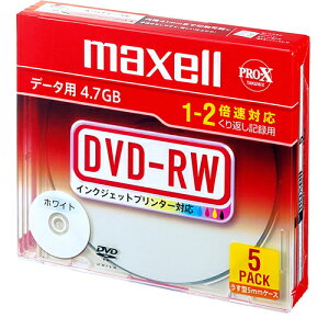 DVD-RW dvd-rw JԂL^p f[^p 5pbN 1`2{Ή Ж 4.7GB ^5mmP[X CNWFbgv^[Ή [xΉ DRW47PWB.S1P5S A maxell }NZ