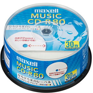 CD-R cd-r yp 30 XshP[X Ђт[xfBXN CNWFbgv^[Ή O[w@K CDRA80WP.30SP maxell }NZ