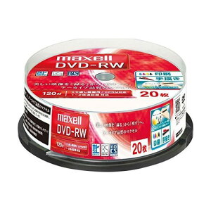 DVD-RW dvd-rw JԂ^p 20XshP[X 1`2{Ή CPRMΉ 120 ЂтzCg[x Chv^uΉ CNWFbgv^[Ή [x DW120WPA.20SP maxell 