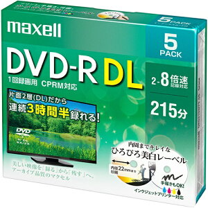 DVD-R 1^p 5 DL 2`8{ CPRMΉ 215 Ж2w 8.5GB nfW^^\ CNWFbgv^[Ή [x dvd-r DRD215WPE.5S maxell }NZ