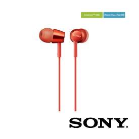 イヤホン インナーイヤーレシーバー 密閉型 有線 レッド MDR-EX155APRQ イヤホン 有線 sony mdr-ex155 イヤフォン 高音質 音漏れ 低減 SONY ソニー