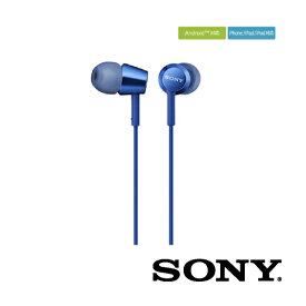 イヤホン インナーイヤーレシーバー 密閉型 有線 ブルー MDR-EX155APLIQ イヤホン 有線 sony mdr-ex155 イヤフォン 高音質 音漏れ 低減 SONY ソニー