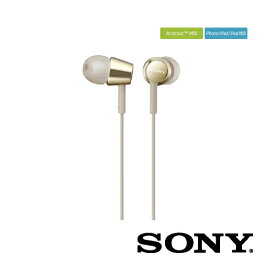 イヤホン インナーイヤーレシーバー 密閉型 ゴールド MDR-EX155APNQ イヤホン 有線 sony mdr-ex155 イヤフォン 高音質 音漏れ 低減 SONY ソニー