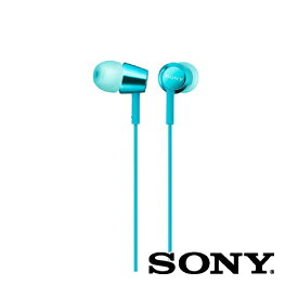 イヤホン インナーイヤーレシーバー 密閉型 ライトブルー MDR-EX155LQ イヤホン 有線 sony mdr-ex155 イヤフォン 高音質 音漏れ 低減 SONY ソニー