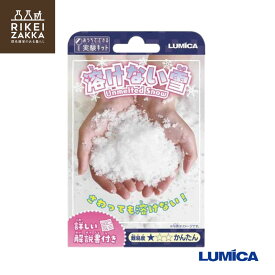 【ゆうパケット対応】 おうちでできる実験キット 『溶けない雪』 ／ 化学 科学 自由 研究 好奇心 おうちで 実験 キット ふしぎな 小学生 ルミカ E30025 販促品 粗品 ノベルティ
