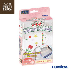 わくわく科楽のアトリエ『お手軽！伝統の紙づくり体験』 ／ 化学 科学 自由 研究 好奇心 おうちで 実験 キット ふしぎな 小学生 ルミカ E30026 販促品 粗品 ノベルティ