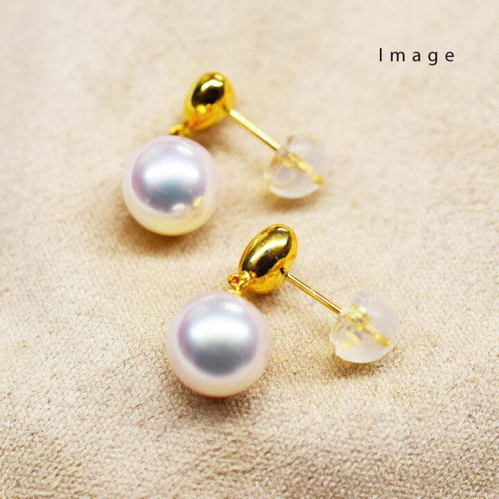 楽天市場】【品質保証付】 18k 7mm 可愛い 揺れる ハート パールピアス 