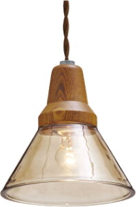 インターフォルム ペンダントライト LT-9532BN ベルカ ブラウン 白熱球付 北欧 ナチュラル ガラス ウッド