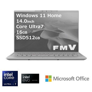 �m�[�g�p�\�R�� FMV LIFEBOOK UH90/J3 �t���X�g�O���[ FMVU90J3H �m14.0�^ /Windows11 Home /intel Core Ultra 7 /�������F16GB /SSD�F512GB /Office Home and Business /���{��ŃL�[�{�[�h /2024�N10�����f���n