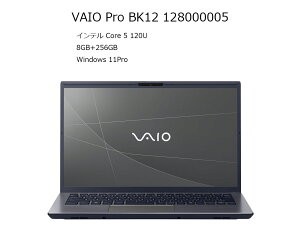 VAIO �o�C�I VJBK128000005�i VJBK124000001�̃I���W�i��8G���f���j Pro BK Windows 11 14.0�^ �C���` Core 5 ������8GB SSD 256GB 1920×1080 Web�J�����L�� Bluetooth v5.3 1.0�`1.5kg �O���[�n