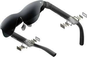RayNeo Air 4 Pro AR/XR�O���X - HDR10�Ή� 201�^���ʉf���̌��A120Hz�Ή� 3D�f�恕�Q�[�~���O�X�}�[�g�O���X�AUSB-C�}�������ڑ��iiPhone 17/16/15�AAndroid�ASwitch 2�APS5�ASteam Deck�Ή��j-�u���b�N