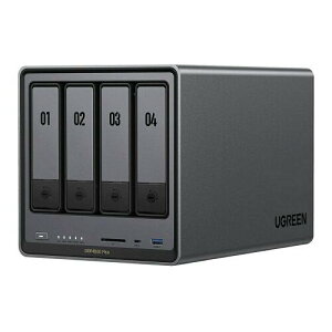 UGREEN NAS DXP4800 Plus 4�x�C �f�X�N�g�b�vNAS�AIntel Pentium Gold 8505 5�R�ACPU�A8GB DDR5 RAM�A����128G SSD�A10GbE x 1�A2.5GbE x 1�AM.2 NVMe�X���b�g x 2�A4K HDMI�A�l�b�g���[�N�ڑ��X�g���[�W