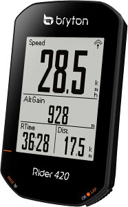 uCg Bryton Rider 420 TCNRs[^[ TCR ]ԗp[gir GPS 2.3 C` fBXvC  u[gD[X ANT+Ή (PCfXASZT[t)