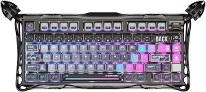 GravaStar Mercury K1 Pro �Q�[�~���O�L�[�{�[�h 75�� US�z�� RGB ���� Bluetooth 2.4GHz �L�� �z�b�g�X���b�v