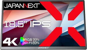 JAPANNEXT JN-MD-IPS185UHDR 18.5�^ 4K ���o�C�����j�^�[ IPS ����� USB-C miniHDMI �X�s�[�J�[���� �u���b�N