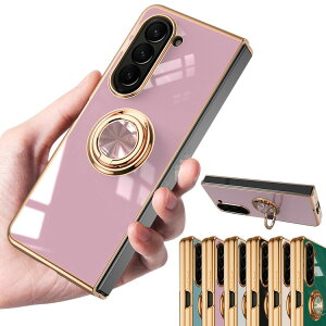 GalaxyZFold6�P�[�X�J�o�[���b�L��̌^�����O�t���}�O�l�b�g���ԍڃz���_�[�Ή��X�^���h�@�\�w�ʃP�[�X�X�g���b�v�z�[���t��Samsung�T���X���M�����N�V�[Z�t�H�[���h6�\�t�g�P�[�X/�J�o�[