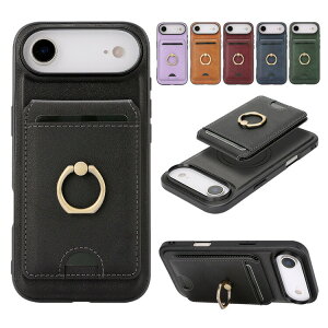 iPhone17�P�[�X17Air/17Pro/17ProMax�ϏՌ��J�o�[PU���U�[�����^�J�[�h���[�����O�t���X�^���h�@�\�V���v���X�g���b�v��Apple�A�C�t�H��17/17�G�A/17�v��/17�v���}�b�N�X�������߃A�C�z���A�C�t�H�[��