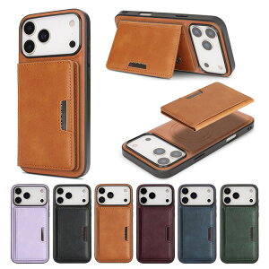 iPhone17�P�[�X17Air/17Pro/17ProMax�ϏՌ��J�o�[PU���U�[�����^�J�[�h���[�X�^���h�@�\�V���v���X�g���b�v��Apple�A�C�t�H��17/17�G�A/17�v��/17�v���}�b�N�X�������߃A�C�z���A�C�t�H�[��