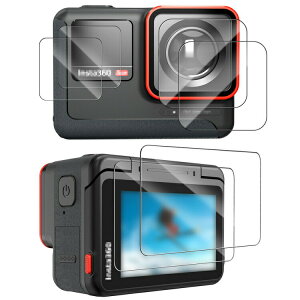 Insta360Ace�K���X�t�B���������K���X�t���ی�t�B����AcePro2�������Y�ی�+4���t���ی�6��2�Z�b�g�C���X�^360�G�[�X/�G�[�X�v�������h�~�ی�K���X�ی�V�[�������Y�ی�K���X�t�B����