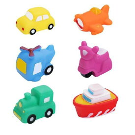 【AAGWW】乗り物のおもちゃ 早教玩具 鳴き声 浴室 プール 子供 風呂 水遊び 幼稚園(デザイン:乗り物のおもちゃ、合計6点セット)