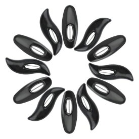 WANDIC 安全ピン 50個 黒のプラスチックカバーピンスカーフ安全ピン ヒジャーブサリピン ブローチピン 安全ロック大人用おむつピン(スタイル1