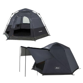 IDOOGEN ワンタッチテント 4人用 簡易テント キャンプ用品 テント CAMPING TENT テント ファミリー 防水 ドームシェルターUVカット 簡単設営 防災 緊急 避難 登山用 ロープ・キャリーバッグ付き 2-5人用 フロアマットあり