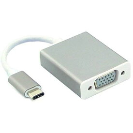 CY USB-C USB 3.1 TYPE C - VGA 1080P HDTVアダプターケーブル シルバーゴールドケース付き MAC & ノートパソコン用