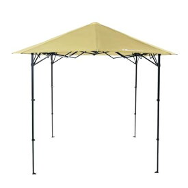 MOON LENCE タープテント ワンタッチ 2M 2段階調節 ワンタッチテント 組立て簡単 UVカット 日よけ スチール テント タープ キャンプ アウトドア レジャー用品 イエロー