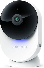 LAXIHUB 防犯カメラ ホームセキュリティカメラ 5GHZ屋内 カメラとオーディオ MINICAM ベビーモニター AIモーション検出 1080P FHD 暗視機能 設定簡単 アプリ連携 双方向音声通信 ALEXAとGOOGLE対応 ホワイト