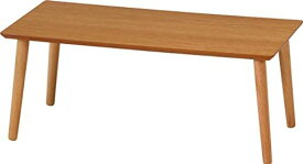 不二貿易(FUJIBOEKI) ローテーブル 四角 ミニ 幅80×奥行40×高さ32CM ナチュラル 角が丸い 天然木 組み立て簡単 10865