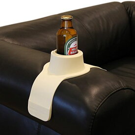 HIT PRODUCTS COUCHCOASTER (カウチコースター) 椅子 ソファー でこぼれないカップホルダー - ドリンク、グラス、カップ アームレスト テーブル (クリーム)