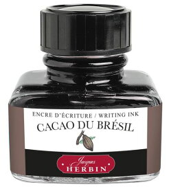 エルバン インク トラディショナルインク(万年筆/ガラスペン・つけペン用) 30ML 『ココアブラウン』フランス製 HERBIN HB13045