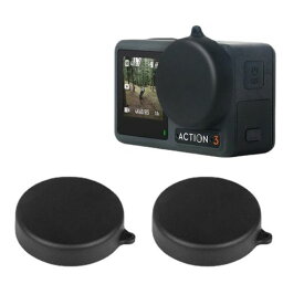 TWAXL レンズ保護キャップ D JI OSMO ACTION 4/ACTION 3用シリコンレンズキャップ (3個)
