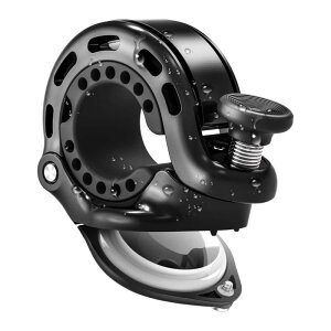 Q2 自転車 ベル AirTag用 サイクルベル リング型 隠れ式 軽量 大音量 爽やかな音色 アルミ合金 ロードバイク/マウンテンバイク/クロスバイク等に対応 ハンドル内径22-31.8mm対応
