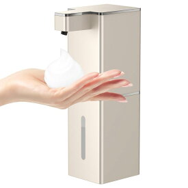 Gogorelax ディスペンサー ハンドソープ 吐出量4段階調 400ml 壁掛け 自動 防水 シャンプーディスペンサー