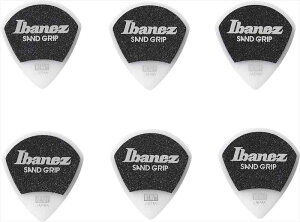 Ibanez 滑り止め素材を使用したピック Grip Wizard Series Sand Grip Pick 【HEAVY】 6枚パック ホワイト PPA18HSGWH