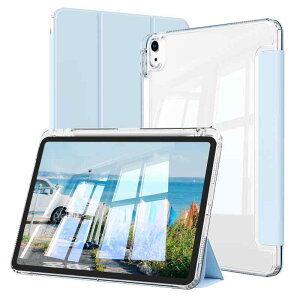 �Ή�iPad 11���� �P�[�X (A16) 11�C���` 2025 iPad 10���� �P�[�X 10.9�C���`2022 �����o�b�N�J�o�[ �y���X���b�g���� �O�܂�X�^���h �I�[�g�X���[�v�@�\ Touch ID�ɑΉ� �y�� ���^ �����h�~ PU