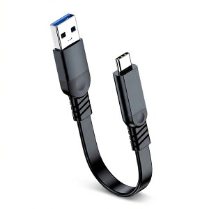 USB Type C �P�[�u�� 0.2m �Z�� USB3.1 Gen2 10Gbps �����f�[�^�]�� 60W �}���[�d Android Auto�Ή�USB A to C �^�C�vc �ϊ��R�[�h ���^ �X�}�[�g�t�H�� �^�u���b�g �Q�[���@ �Ή� (�f���o��
