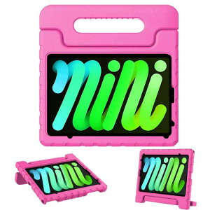 iPad mini7 �P�[�X (A17 Pro�A2024) iPad mini ��7 6���� �L�b�Y�P�[�X (8.3�C���`�A2024/2021) �A�C�p�b�h �J�o�[ �q�� �ی�P�[�X �n���h���t�� ���y�� �ϏՌ� �X�^���h�@�\ (�s���N)